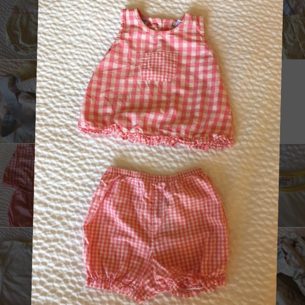 Hearts & Flowers brand vintage‎ pink top & bloomers